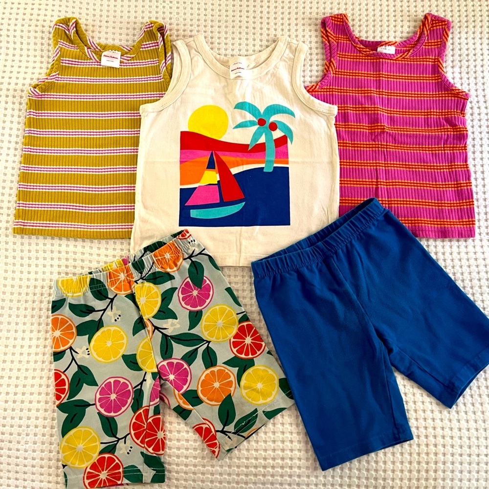 Hanna Andersson || Girls 5T Tanks Bundle Set